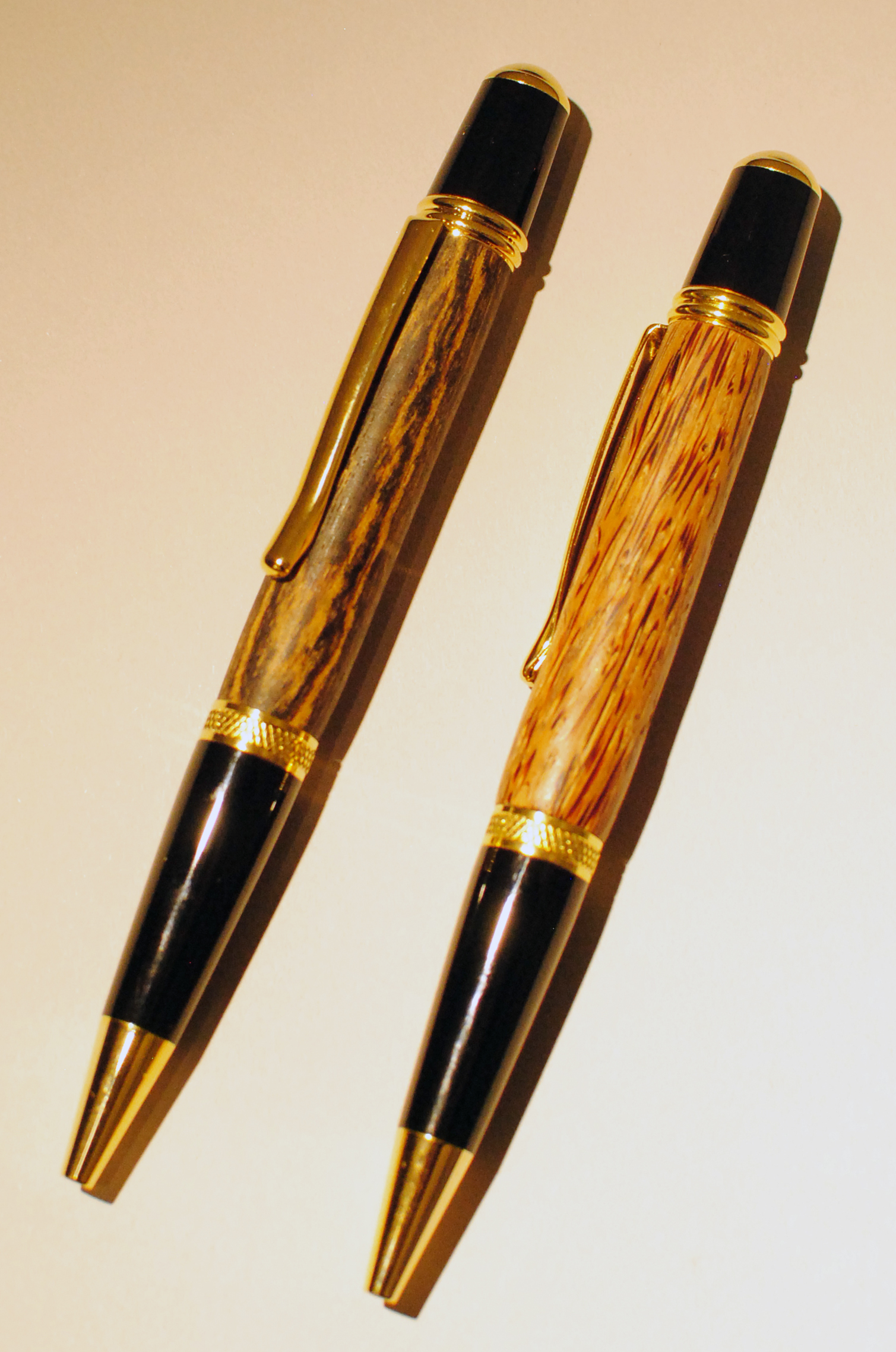Alex Pearl Allywood Creations Wall Street Pen - Wood with 24k Gold & Black